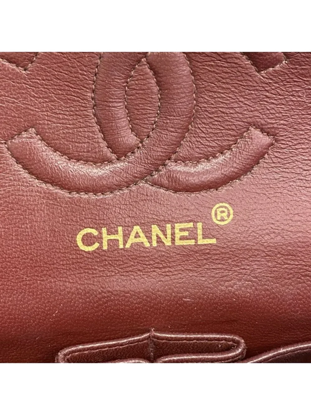 Chanel Shoulder Bag Quilted Lambskin Black Gold